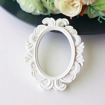 8xДекоративная белая настольная рамка в стиле барокко Фоторамка 8 шт.