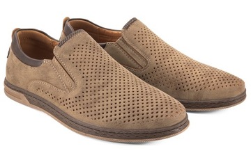 WOJTYŁKO 9W24460 МУЖСКИЕ МОКАСИНЫ ПОВСЕДНЕВНАЯ ОБУВЬ коричневые