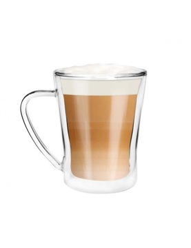 Szklanka termiczna z uchem do kawy herbaty 1 szt BASTIAN 250 ml kubek
