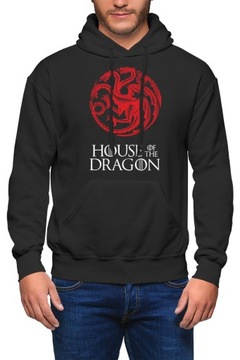 HOUSE OF DRAGON RÓD SMOKA BLUZA MĘSKA GRA O TRON M Z KAPTUREM DRESOWA