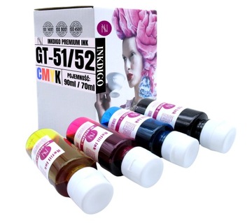 4x TUSZ ATRAMENT GT51 GT52 XL do DRUKARKI HP INK TANK 315 410 415 SMART 510