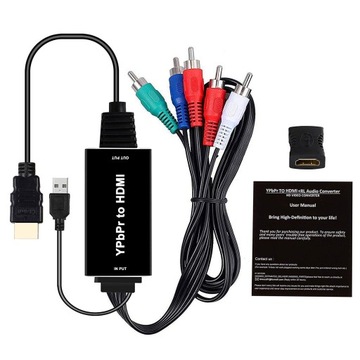 Кабель-переходник RCA RGB YPbPr в HDMI