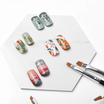 Акриловая ГЕЛЬ-КИСТОЧКА, гибридный дизайн ногтей, SIMPLE #6