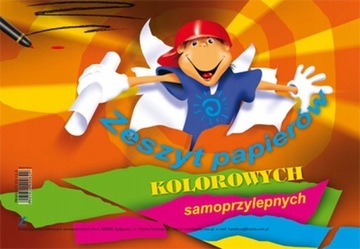 Papier kolorowy samoprzylepny A 5 8 kart KRESKA