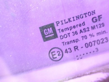 OPEL SIGNUM HB 03- SKLO (OKNO) DVEŘNÍ LEVÝ ZADNÍ