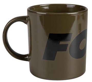 Fox Ceramic Mugs Green and Black Logo 350ml