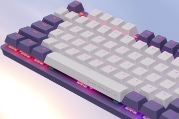 Клавиатура DARK PROJECT KD87A Фиолетовый и белый