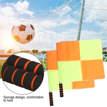 Flaga sędziego piłkarskiego antypoślizgowy uchwyt