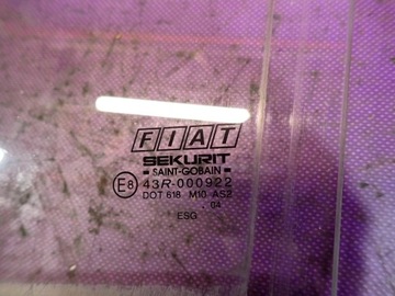 FIAT SEICENTO SKLO (OKNO) DVEŘNÍ DVEŘE LEVÝ PŘEDNÍ