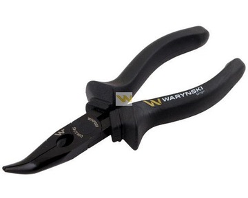 Szczypce wydłużone wygięte 160 mm Waryński 25 LAT