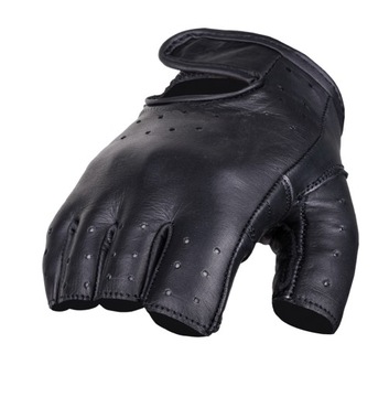OZONE MOTO RĘKAWICE BEZ PALCÓW RASCAL SKÓRA BLK S