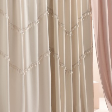 Готовые шторы для гостиной с лентой лягушки туннель Room99 Chloe 140х250 Цвета