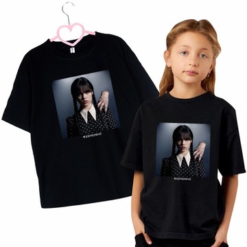 T-shirt Wednesday Addams rączka koszulka 134 140