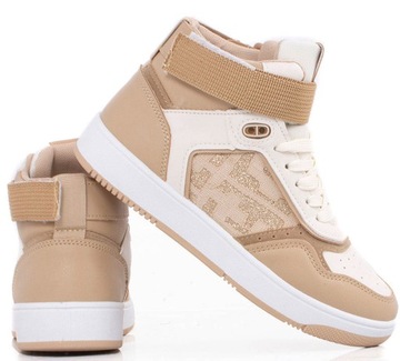 6236 BEŻOWE WYSOKIE SNEAKERSY AIR SPORTOWE 40