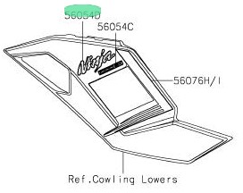 KAWASAKI - MARK,SIDE COWL.,NINJA nr: 560542842