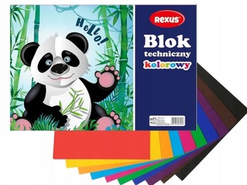 Blok techniczny kolorowy a4 Beniamin 10k