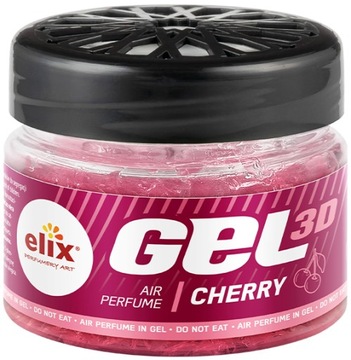Odświeżacz powietrza o zapachu CHERRY ELIX GEL3D mocny do samochodu 100ml