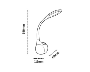 MAGIC LED НОЧНАЯ НАСТОЛЬНАЯ ЛАМПА NILSEN ORANGE