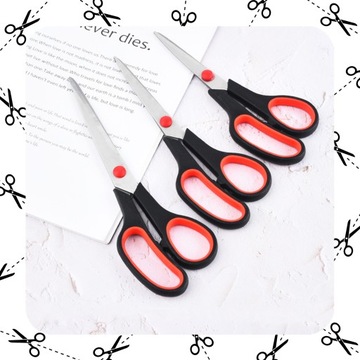 НАБОР НОЖНИЦ ОСТРЫЕ НОЖНИЦЫ УНИВЕРСАЛЬНЫЕ ОФИСНЫЙ ПОВОРОТНЫЙ 6 ШТ. ДЛЯ ДОМ