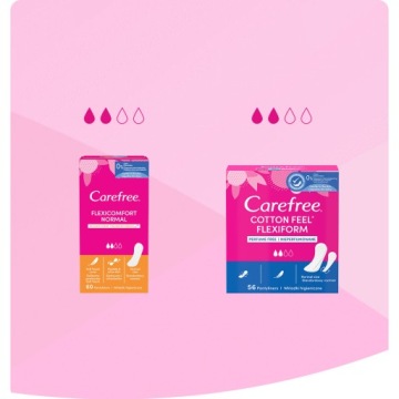 Прокладки гигиенические CAREFREE Plus Normal свежий аромат 20 шт.