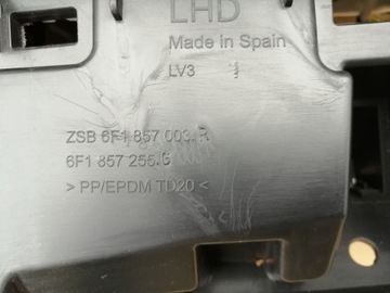DESKA KONZOLA AIRBAG ULOŽENÍ SPOLUJEZDCE SEAT IBIZA V 6F