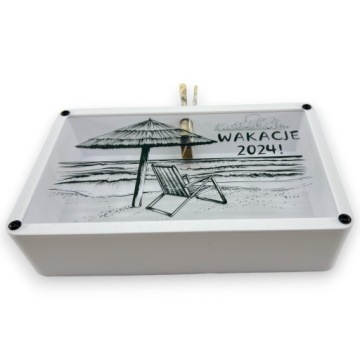 Копилка с вашим текстом и графикой, большой контейнер для праздничного подарка