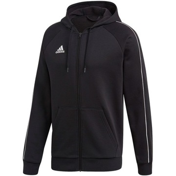 ND05_B12812-S FT8068 Bluza męska adidas Core 18 FZ Hoody czarna FT8068 r.S