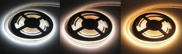 Комплект светодиодной ленты NEON COB теплого белого цвета 480D 990лм/м, готовая к установке 1,5м