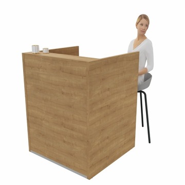 lada recepcyjna loft mała | recepcja do biura | do gabinetu lekarskiego