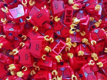LEGO 973pb5741c01 Tors Kurtka Jeźdźca Red Czerwony 1 szt NOWE