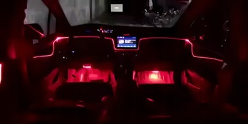 ВОЛОКОННО-ОПТИЧЕСКОЕ ОСВЕЩЕНИЕ ДЛЯ КАБИНЫ АВТОМОБИЛЕЙ 6М RGB ПОЛОСКА + ПРИМЕНЕНИЕ