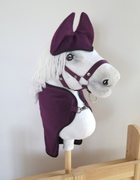 Набір для Hobby Horse A3: флісова попона + навушники - слива