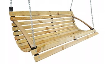 SIEDZISKO ŁAWKA DO HUŚTAWKI DREWNO METAL 170cm