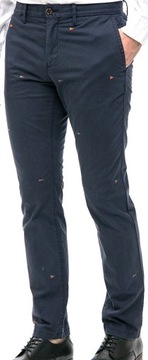 Tommy Hilfiger DENTON Chino spodnie w flagi- 32/32