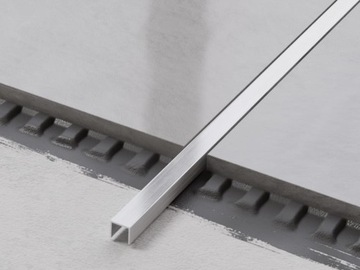 PROFIL METALOWY REKTYFIKOWANY U SREBRNY SILVER MAT