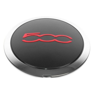 BlackRed133 mm Hubcap dla Fiat 500 Wheels Center Hub Caps 68078419ac 680784