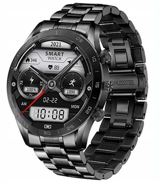 SMARTWATCH MĘSKI ZEGAREK SHD 454x454 ROZMOWY INDUKCJA MENU PL NA PREZENT