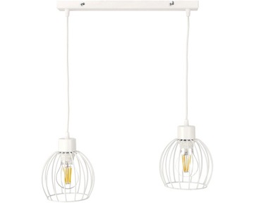 Lampa LED SUFITOWA WISZĄCA REGULOWANA KULA BIAŁA