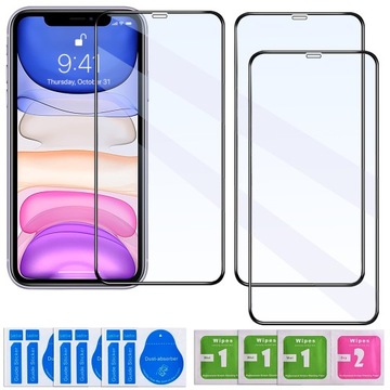 3 полноэкранных 5D-стекла с полным клеем для iPhone 11 XR