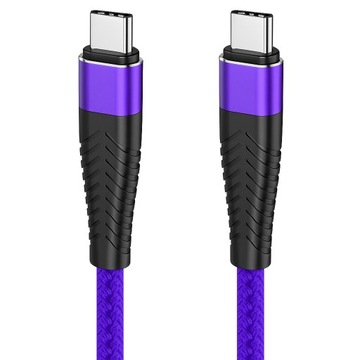 Кабель USB C USB C (быстрая зарядка, тип C, 60 Вт, 3A, 1,8 млн. Databable Braid)