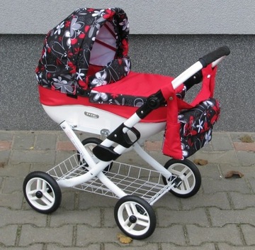 ADBOR - КОЛЯСКА ДЛЯ КУКОЛ ЛИЛИЯ ДЛЯ КУКОЛ K18, красная