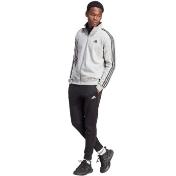 ND05_IA3073-L IA3073 Dres męski adidas Basic 3-Stripes Fleece szaro-czarny