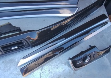 DEKORACE BMW F10 F11 DŘEVO KOMPLET DESKA BOKY TUNEL PALCŮ SADA @@@@@@