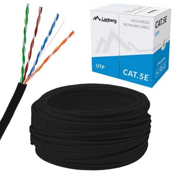 KABEL SIECIOWY Lanberg LAN UTP Kat5 Drut 305m