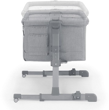 KINDERKRAFT NESTE UP GREY LIGHT MELANGE приставная кровать