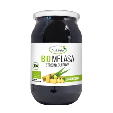 Melasa Trzcinowa z Trzciny BIO Ekologiczna Zamiennik Cukru 1200g NatVita