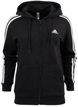 Adidas bluza damska rozpinana z kapturem czarna rozmiar S