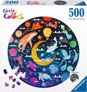 Skládačka Kreativní zábava Puzzle Manuální hra 500 dílků Paleta barev