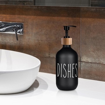 Dozownik mydła w płynie Butelki z pompką do balsamu wielokrotnego użytku do czarnych naczyń hotelowych