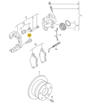 NOVÁ ORIGINÁLNÍ ŠROUB Z LBEM 6-KATNYM M12X1,5X30 VW LT 97-07 OE N90753501